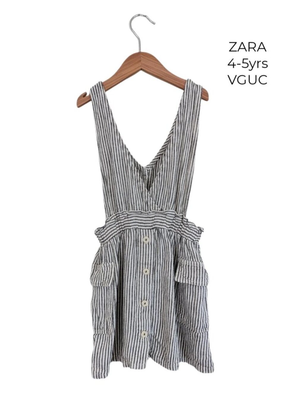 ZARA Striped Jumper Dress 4-5yrs Girls Clothes